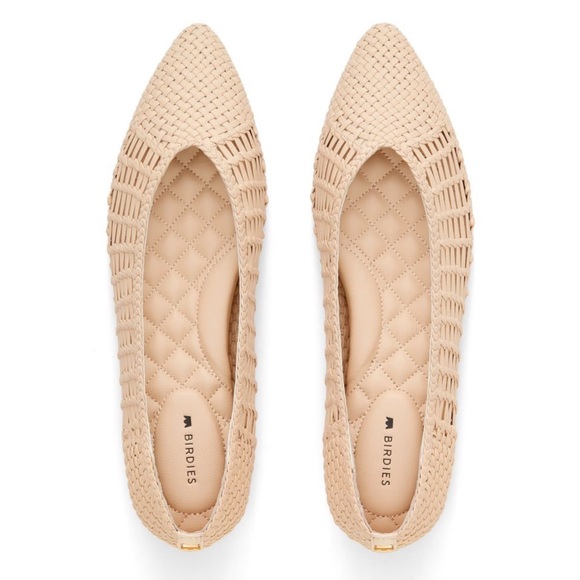 Nwot Birdies Goldfinch Woven Pointed Toe in Dawn - Size 8 - Picture 3 of 10